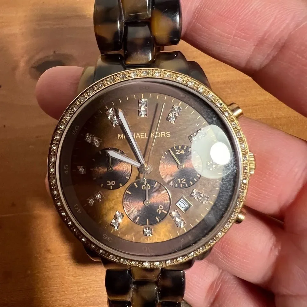 Michael Kors MK-5366 Stainless Steel Quartz large round face Women's Watch